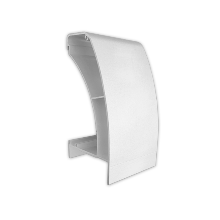 Special corner aluminum trim for fire trucks