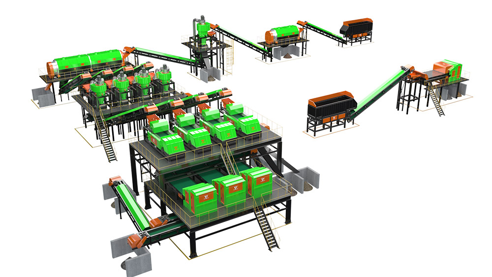 Eddy current sorting equipment