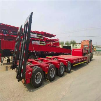 Low flatbed semi-trailers