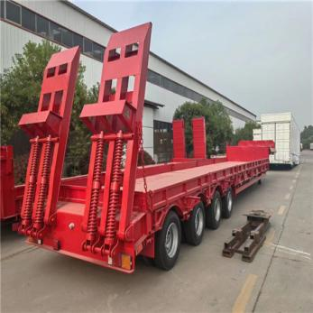 Low flatbed semi-trailers