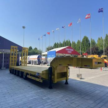 Low flatbed semi-trailers