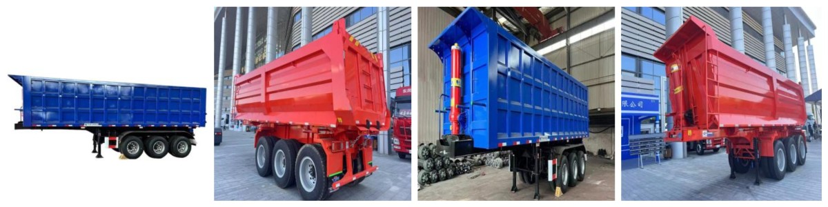 3.轴后倾卸拖车