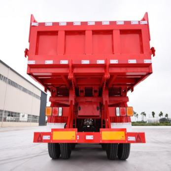 Rear dump semi-trailer