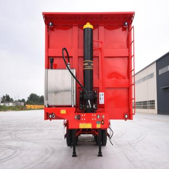 Rear dump semi-trailer