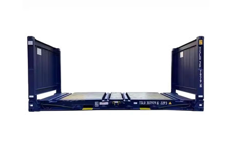 40' FR (Flat Rack) corner column type folding plate