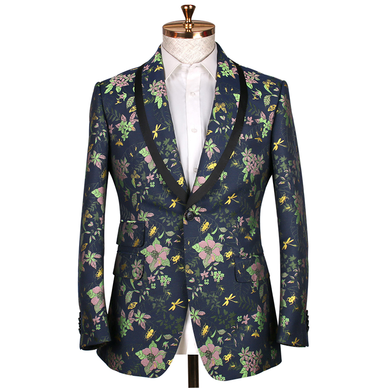 Fashion boutique colorful suit jacket