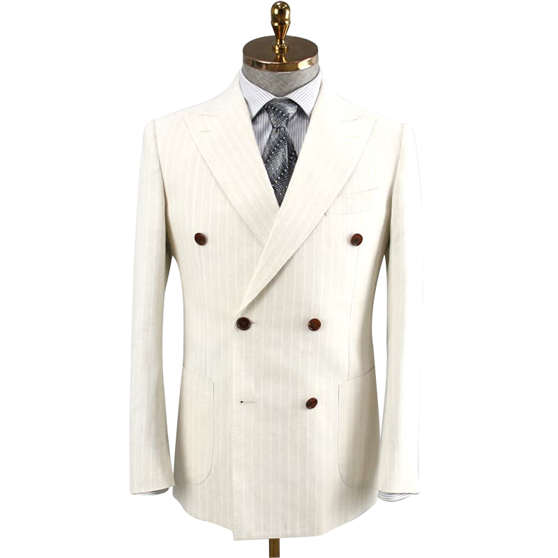 Double-breasted wool suit
