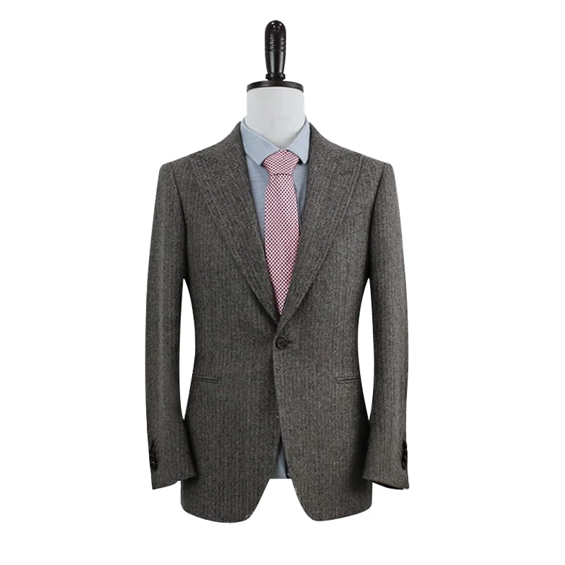Tailor-made single button high quality men's suit jacket
