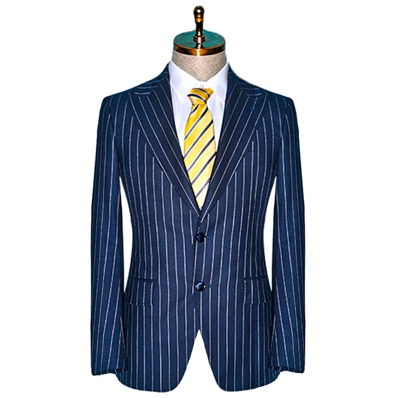 Striped Checkered Men's Blazer