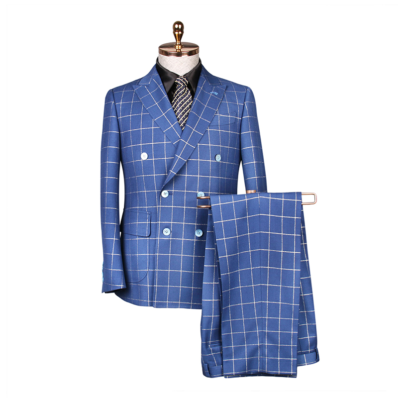 Double-breasted men's business suits