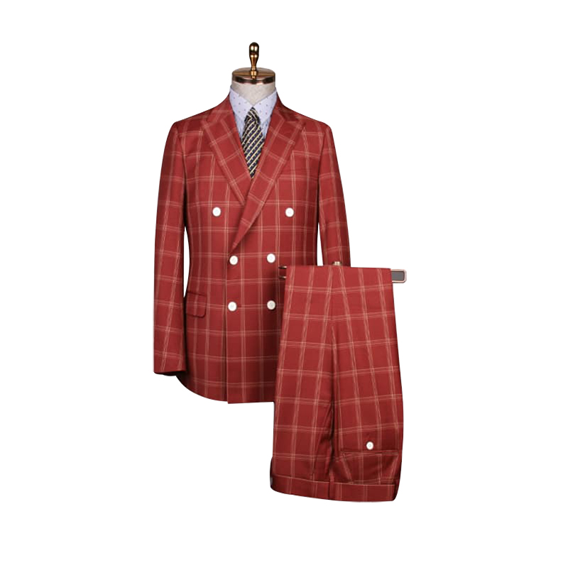 Double-breasted men's business suits