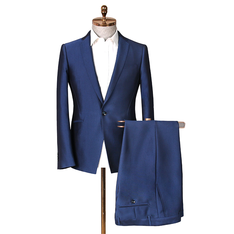 Men's slim fit suit jacket and pants 2 piece set