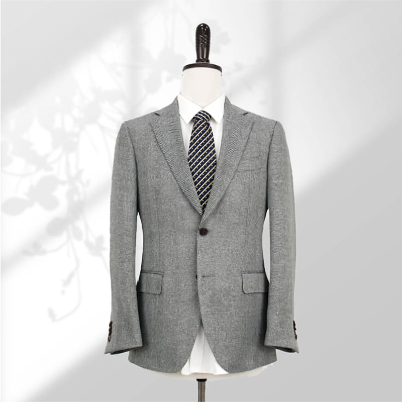 Two-button grey blazer Classic men's suit