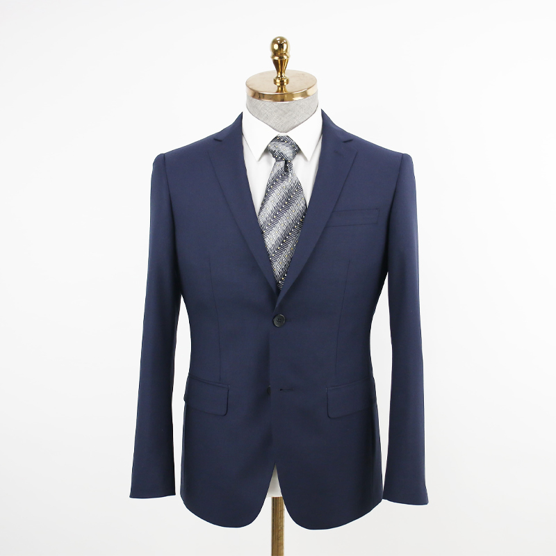 Dark blue men's business suit set