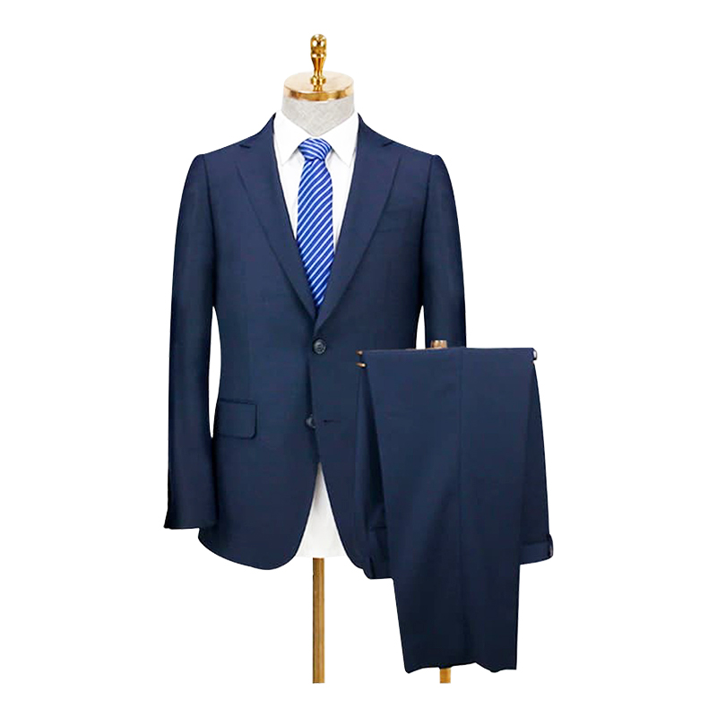 Dark blue men's business suit set
