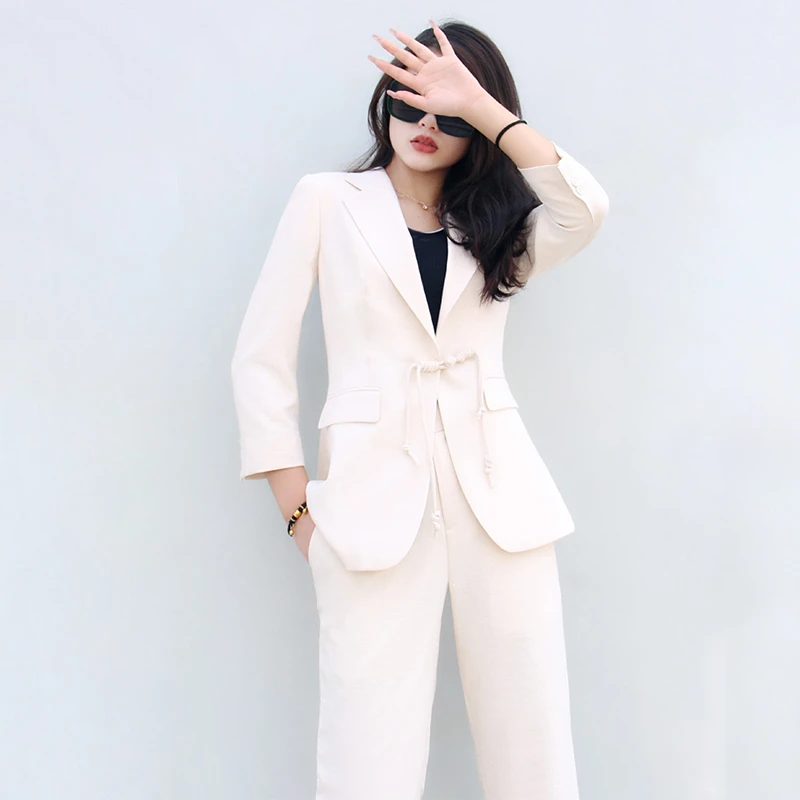 Fashion two piece suits for women business formal ladies suits