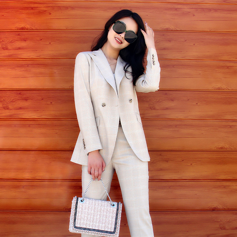 Fashion two piece suits for women business formal ladies suits