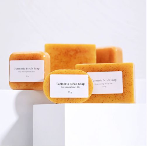 Cross-border foreign trade European and American TK style turmeric soap, lemon soap, kojic acid soap, ginger handmade cold-process soap, bath soap, facial soap