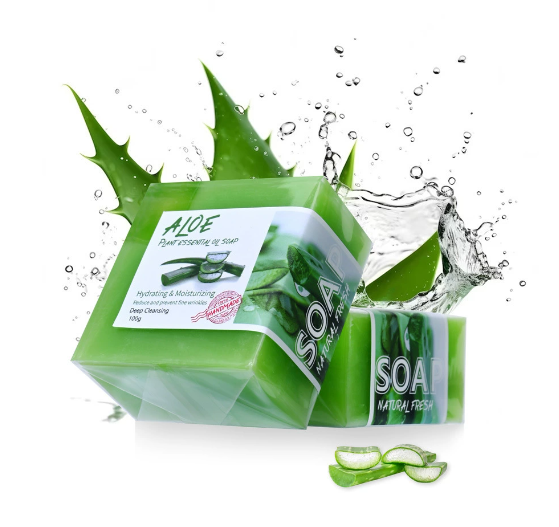 Cross-border foreign trade aloe vera gel for facial care, body moisturizing, nourishing, and skin soothing soap, which soothes the skin without being sticky