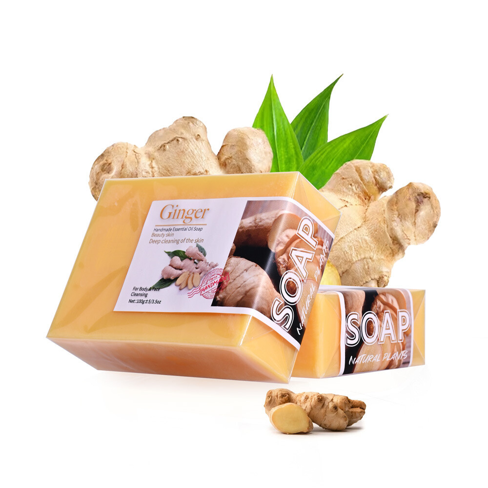 Cross-border foreign trade European and American TK style turmeric soap, lemon soap, kojic acid soap, ginger handmade cold-process soap, bath soap, facial soap