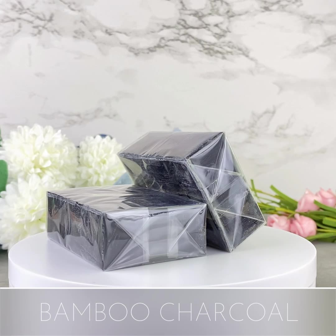 Cross-border foreign trade soap, bamboo charcoal shampoo soap essence, black hair handmade soap, moisturizing and smoothing hair care soap, shampoo soap