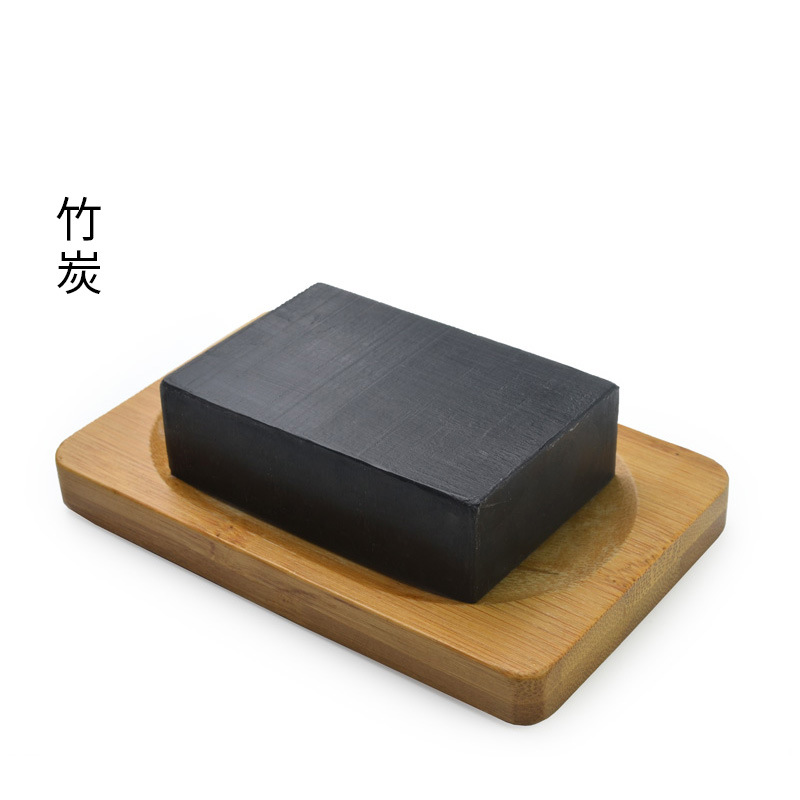 Cross-border foreign trade soap, bamboo charcoal shampoo soap essence, black hair handmade soap, moisturizing and smoothing hair care soap, shampoo soap