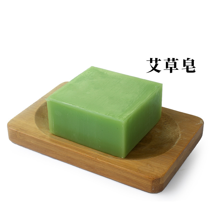 Cross-border foreign trade soap, mugwort shampoo soap essence, black hair handmade soap, moisturizing and smoothing hair care soap, shampoo soap