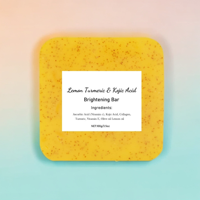 Cross-border foreign trade soap, turmeric lemon, compact shampoo soap essence, black hair handmade soap, moisturizing and smoothing hair care soap, shampoo soap