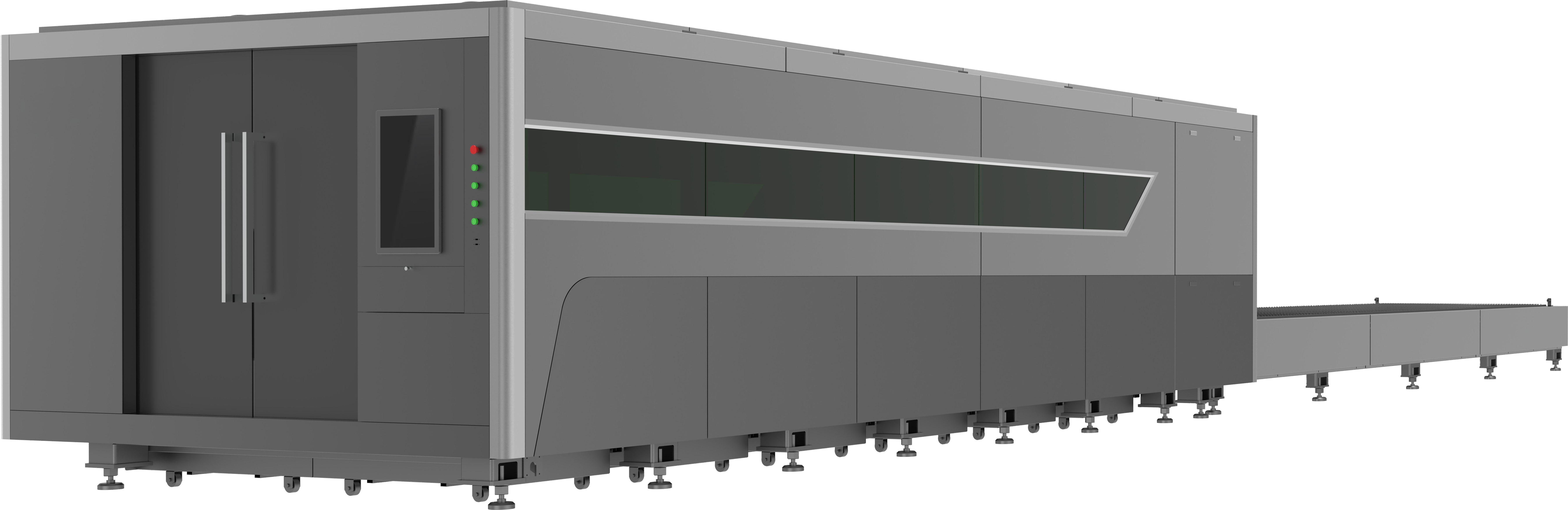 JY-P Fiber Laser Cutting Machine with Exchangeable and Enclosure