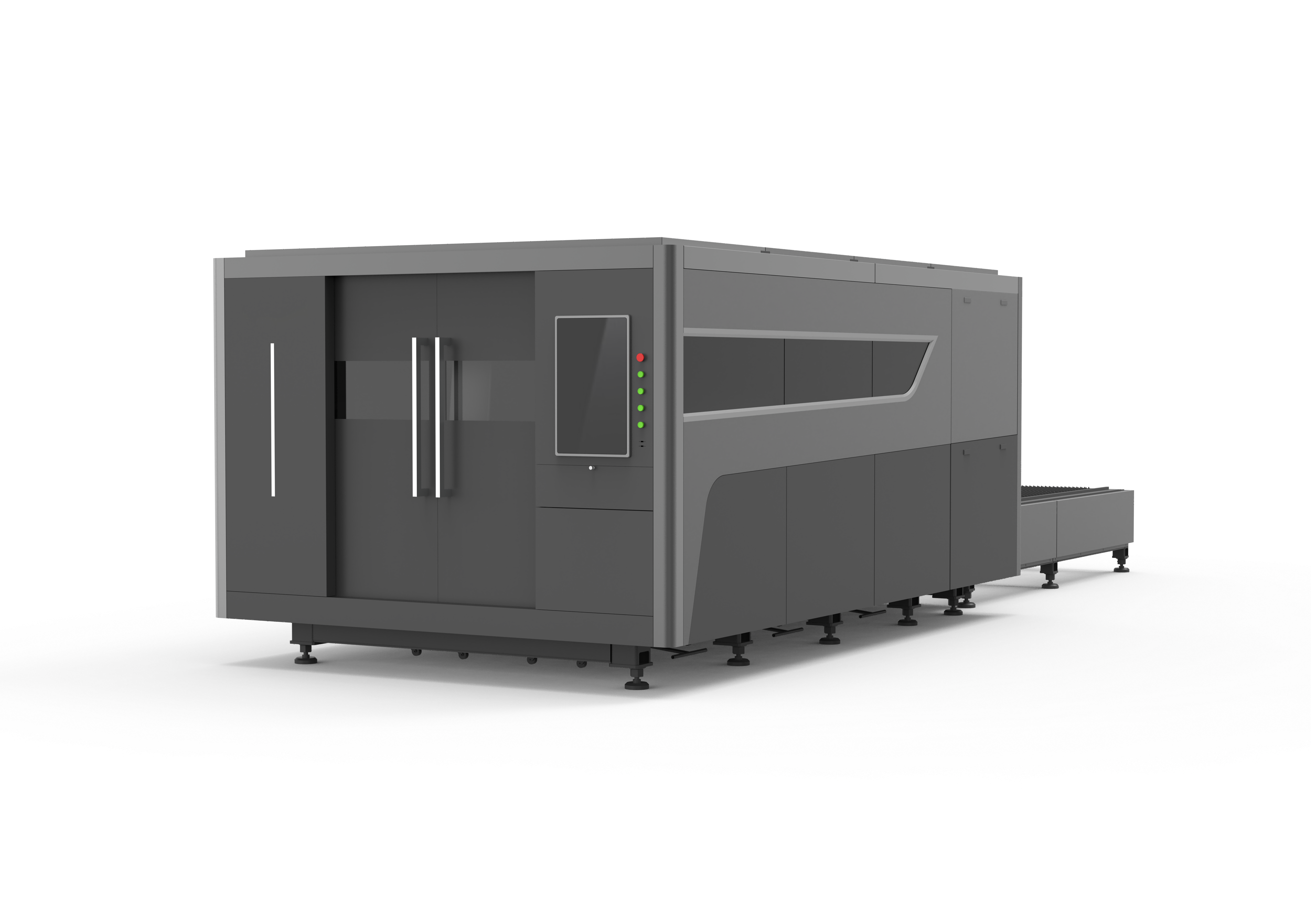 JY-P Fiber Laser Cutting Machine with Exchangeable and Enclosure