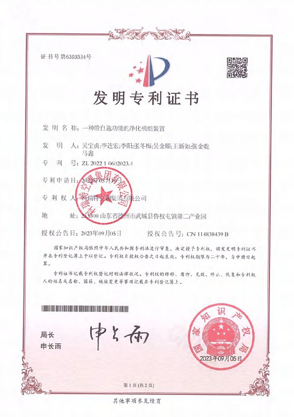 Certificate of Honor