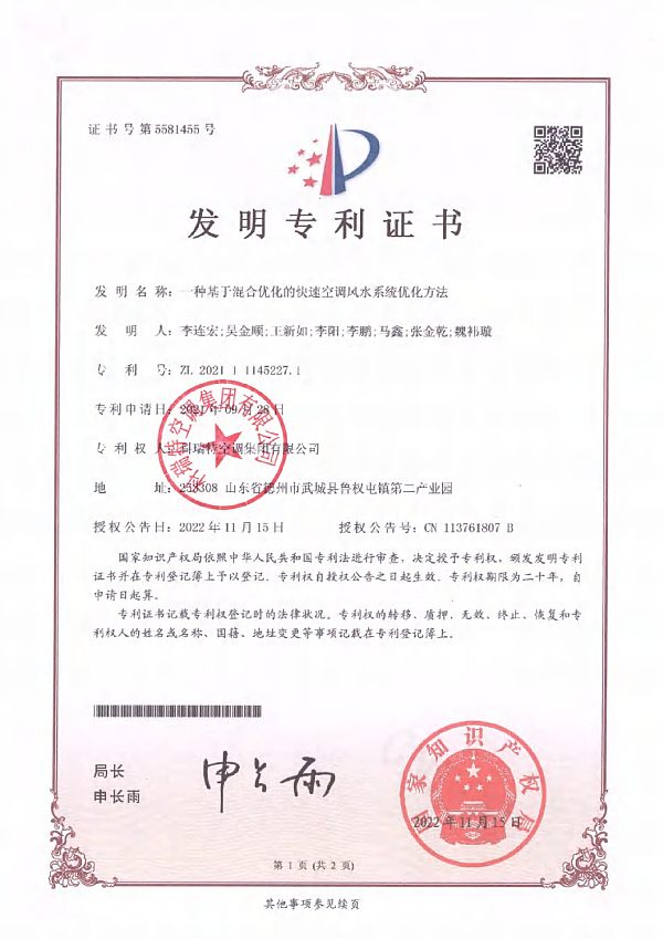 Certificate of Honor