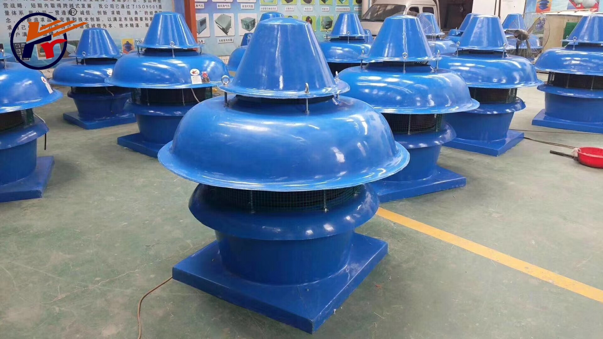 FRP Roof Ventilator (DWT Series) - Low Noise, Corrosion Proof Axial/Centrifugal Fan for Chemical, Pharmaceutical, Food Processing & More