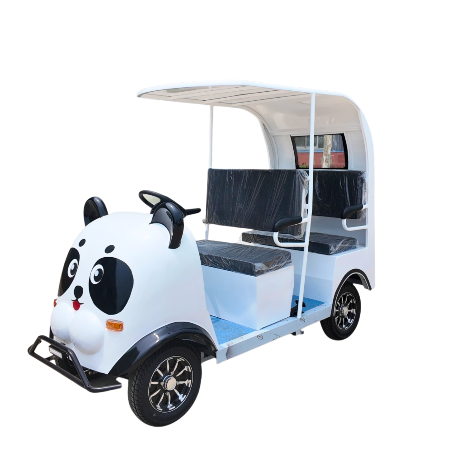 Coche eléctrico de dibujos animados