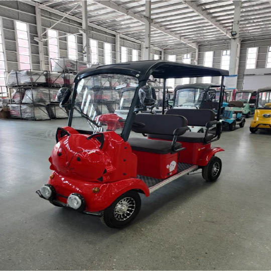 Coche eléctrico de dibujos animados