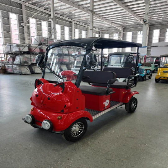 Coche eléctrico de dibujos animados