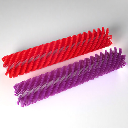 Photovoltaic panel cleaning rotary brush