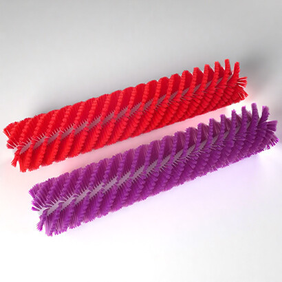 Photovoltaic panel cleaning rotary brush