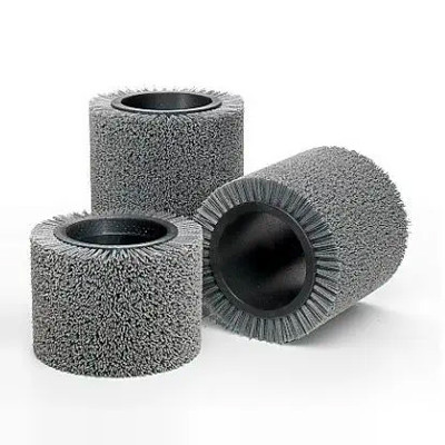Abrasive roller brushes