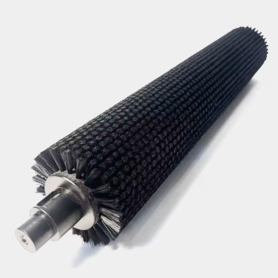 Roller brushes for the paper industry