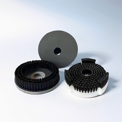 Nylon concave and convex finish polishing brush