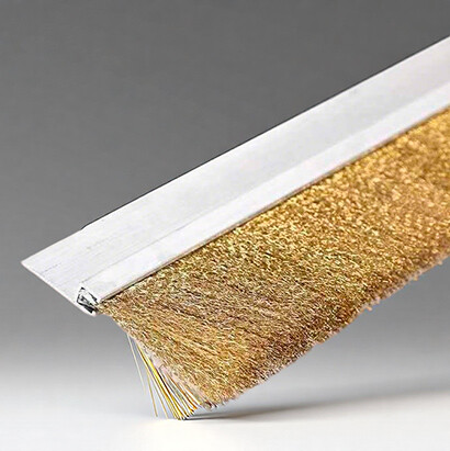 Stainless steel brass wire strip brush