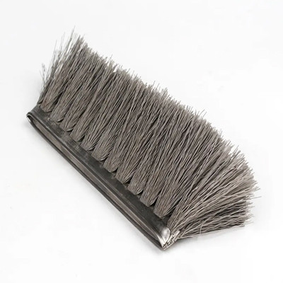 Wrap multiple rows of strip brushes