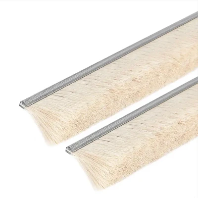 Wool strip brush