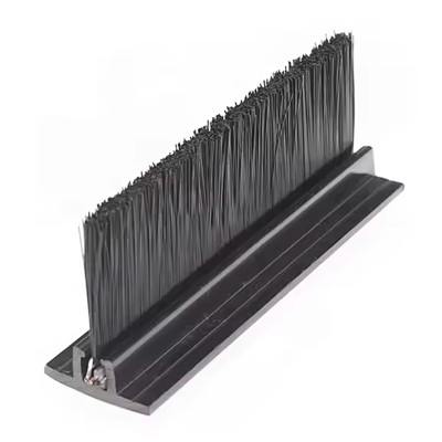 Garage roller shutter doors are brushed with sealing strips