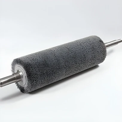 Polishing wire roller heavy duty roller brush