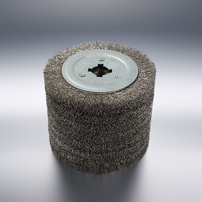 Wood drawing wheels, polished steel wire wheels