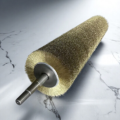 Spiral wire drawing machine wire roller brush