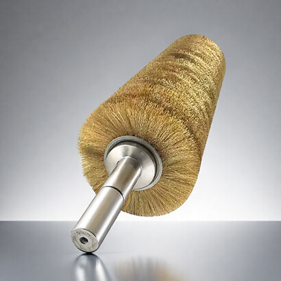 Copper-plated steel wire brush rolls