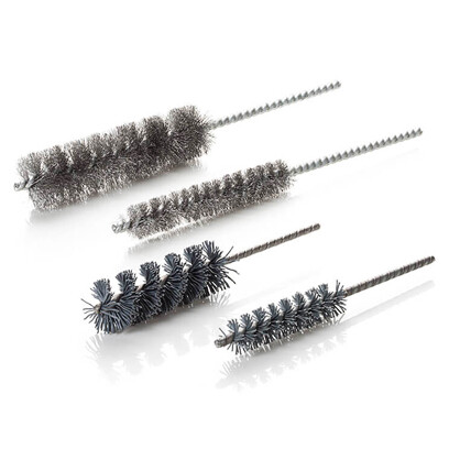 Stainless steel tube cleaning brush